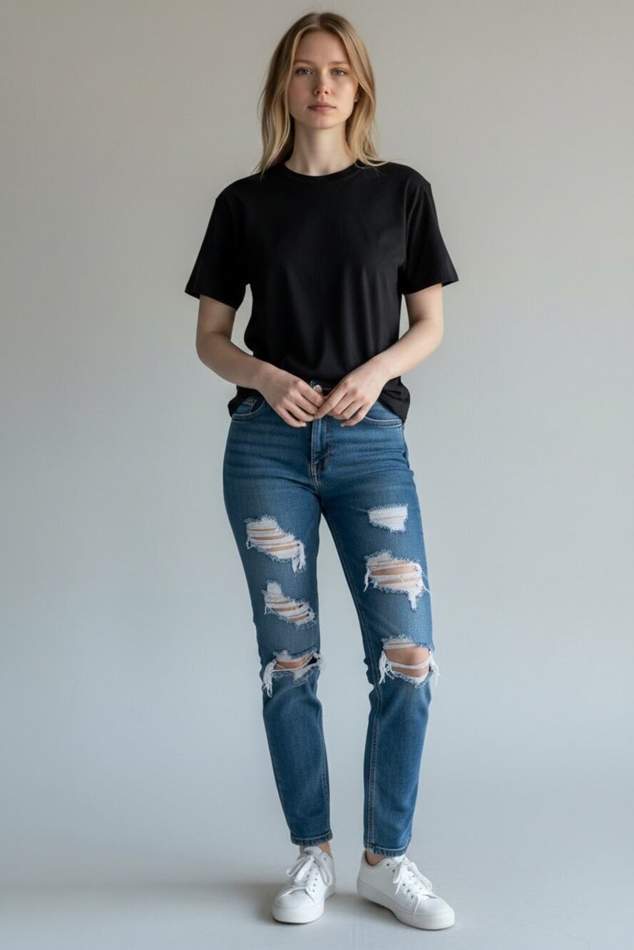 TOPSHOP Moto Hayden Jeans Size 26 Distressed  W26 / L30